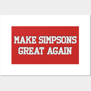 Make Simpsons Great Again Posters and Art